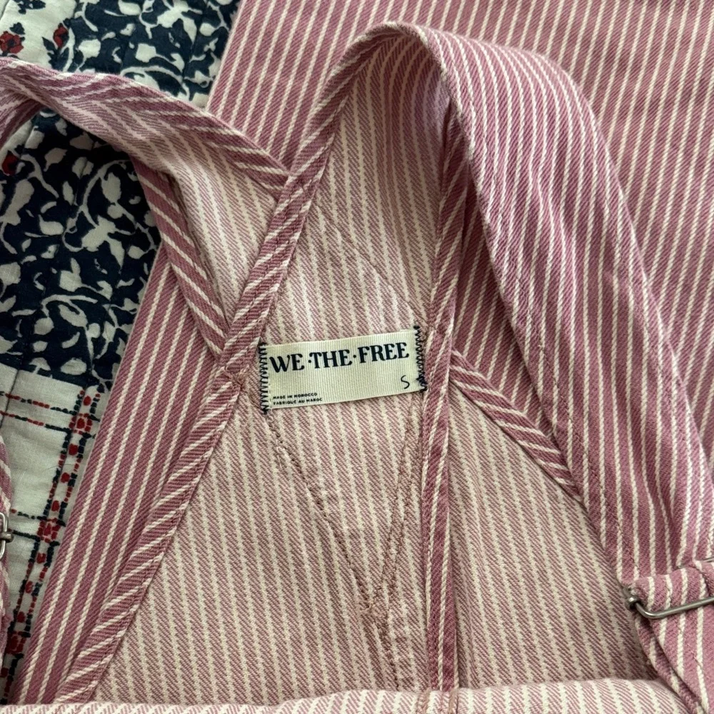 We The Free Ziggy Island Striped Overalls